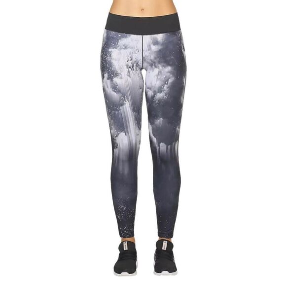 Adidas black and white leggings sz medium - Picture 3 of 7